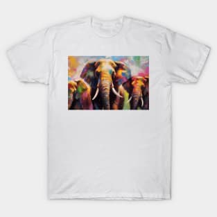 Big elephant and his family. T-Shirt